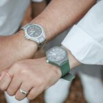 couple hands wedding rings