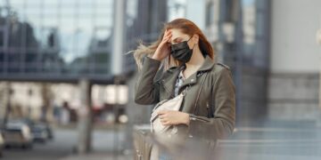 woman wearing ruffle top