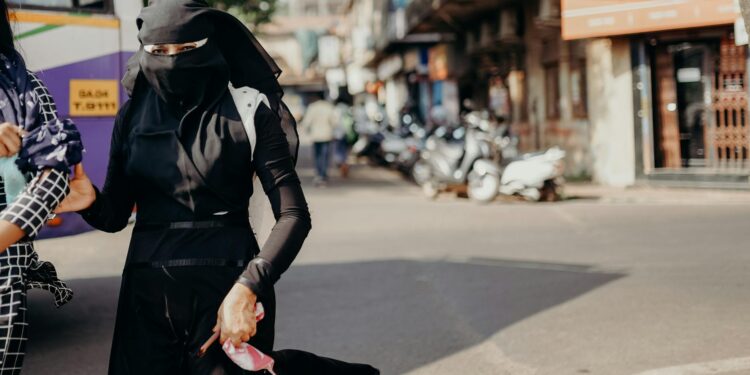 woman wearing stylish black jacket